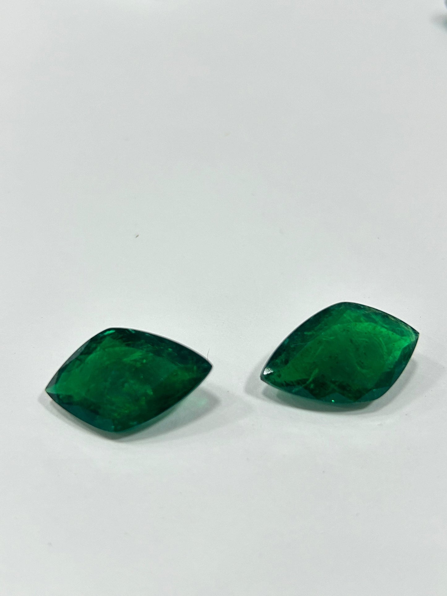 Zambia Green Emerald 22Ct Loose Gemstone For Ring Use Or Wedding Purpose Emerald Cut Loose Gemstone, valentine Day gift