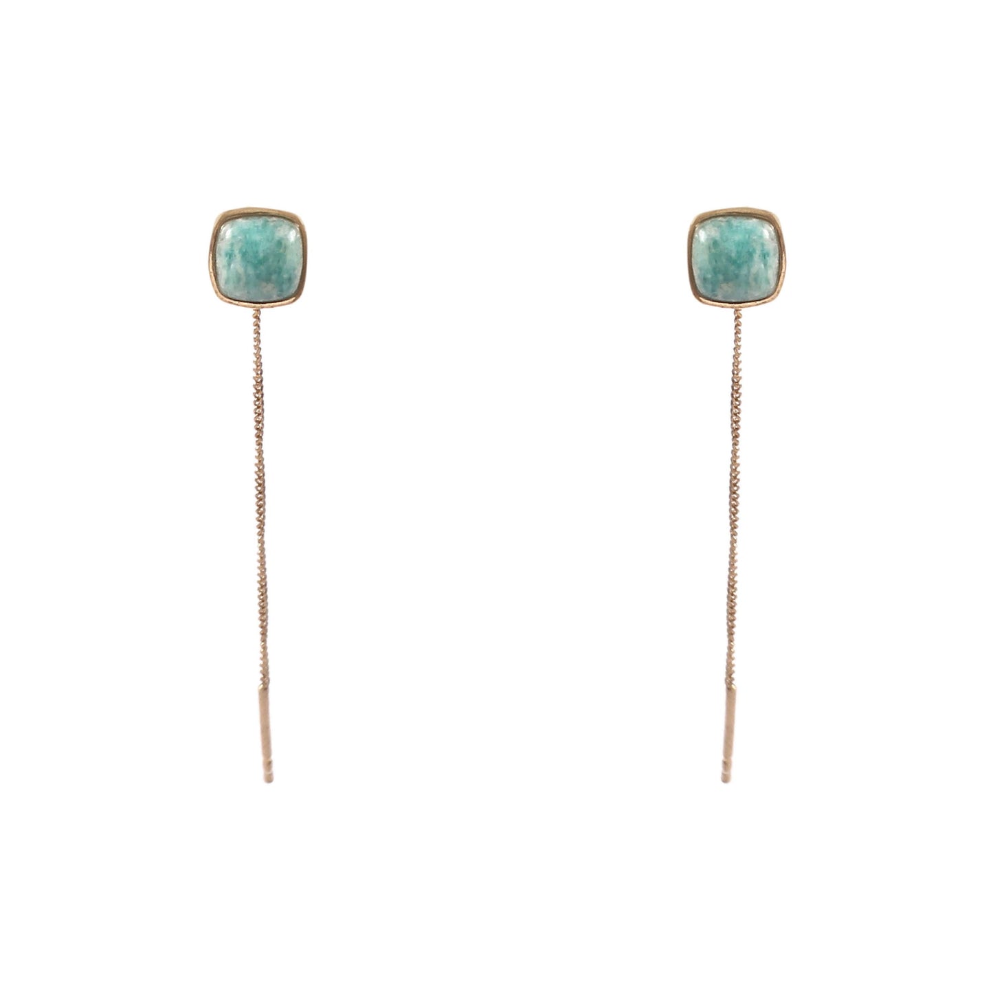 Amazonite Threader Earrings