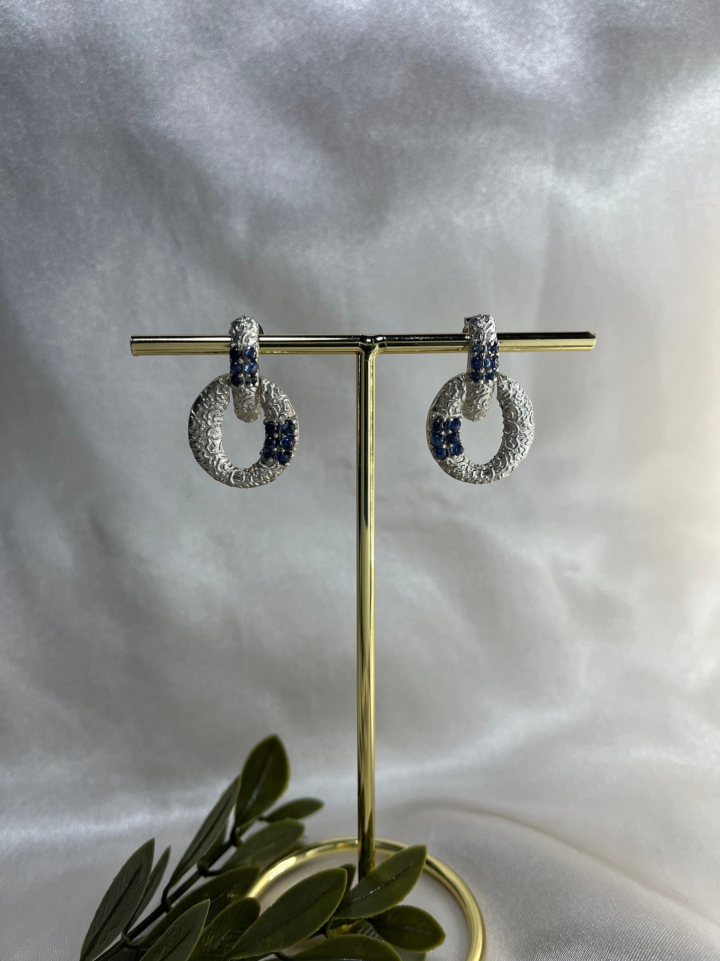 Blue Sapphire Earring