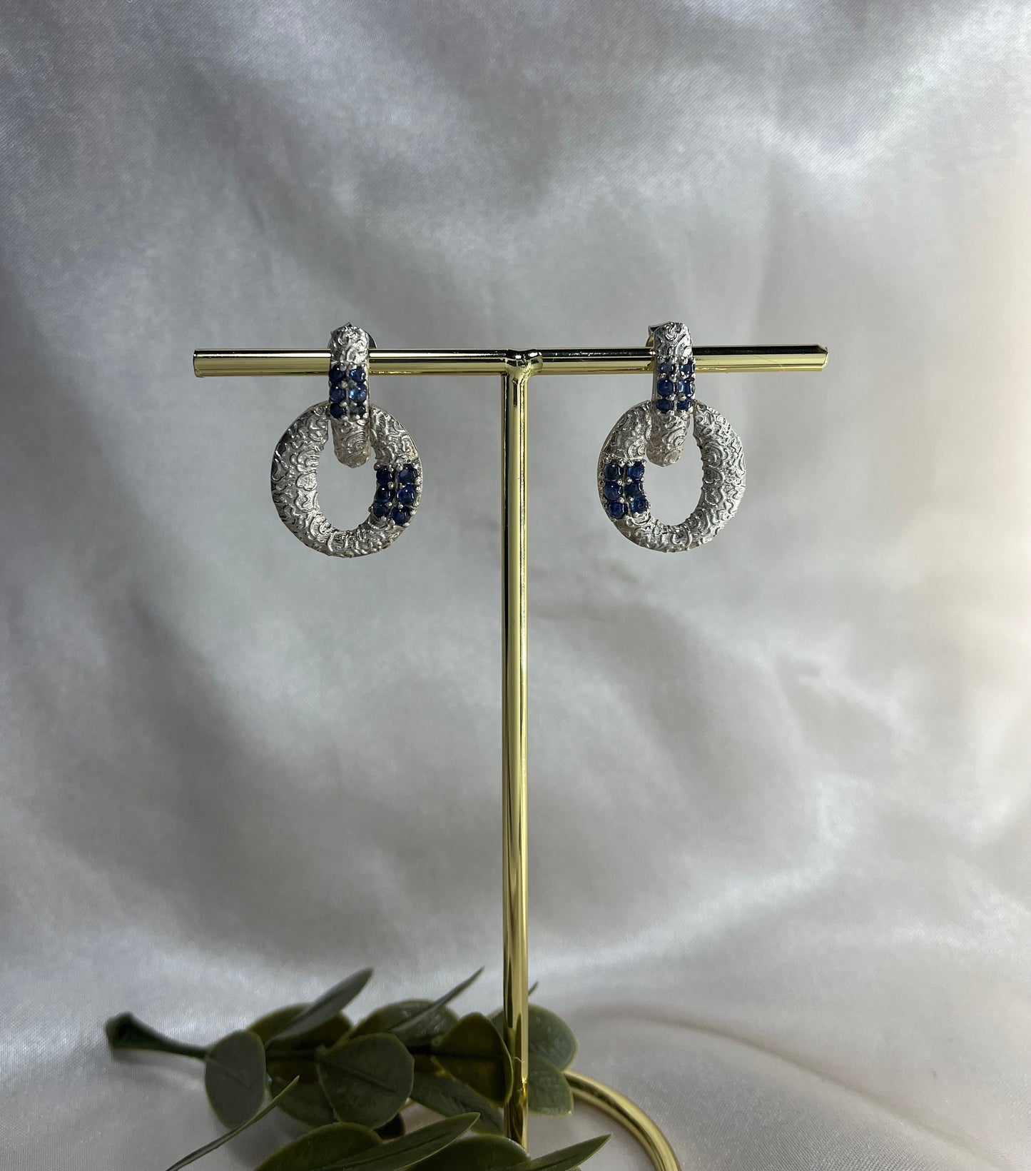 Blue Sapphire Earring