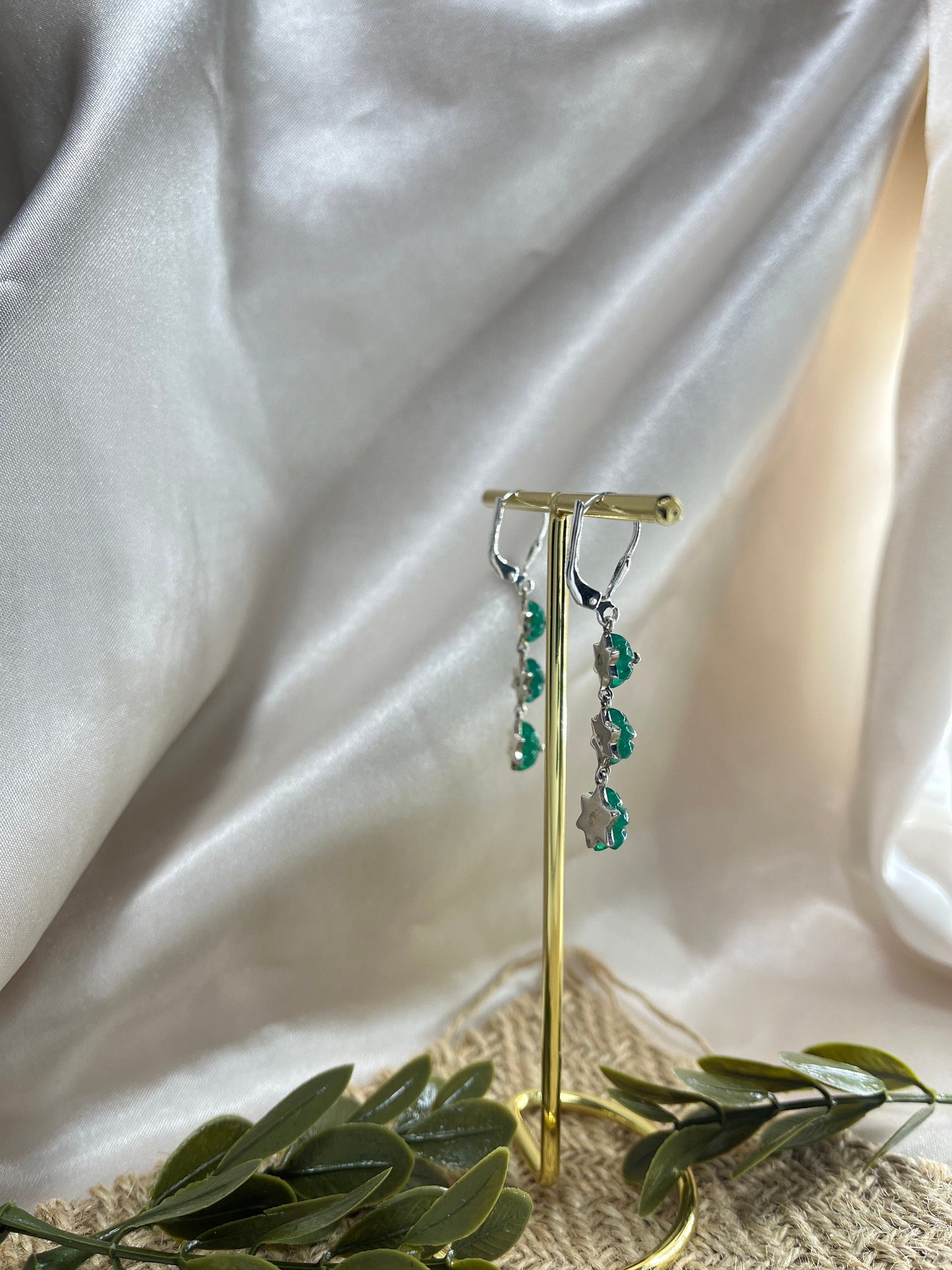 Green Onex Earring