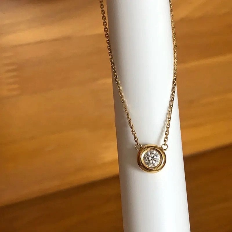 Solitaire Round Pendant