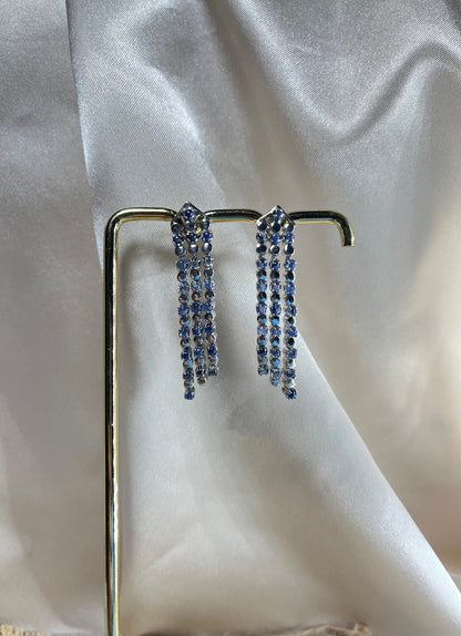 Silver Jewelry, Sterling Silver 925, Tanzanite Earring, Festive Vibes, Gemstones Earring, Gift for her- ARIENE JEWELS