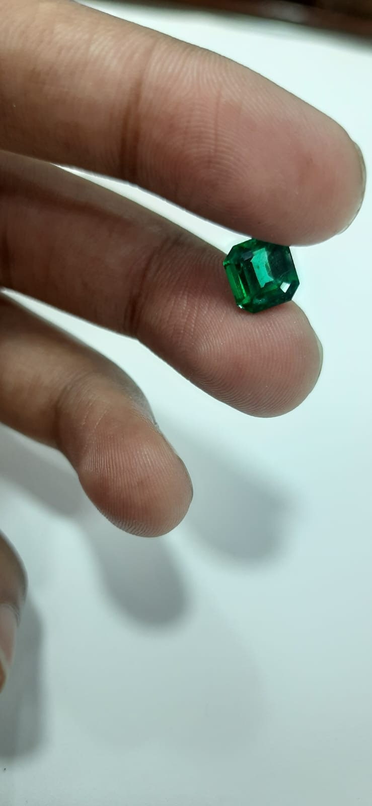 Zambia Green Emerald 3.28Ct Loose Gemstone For Ring Use Or Wedding Purpose Emerald Cut  Loose Gemstone, valentine Day gift