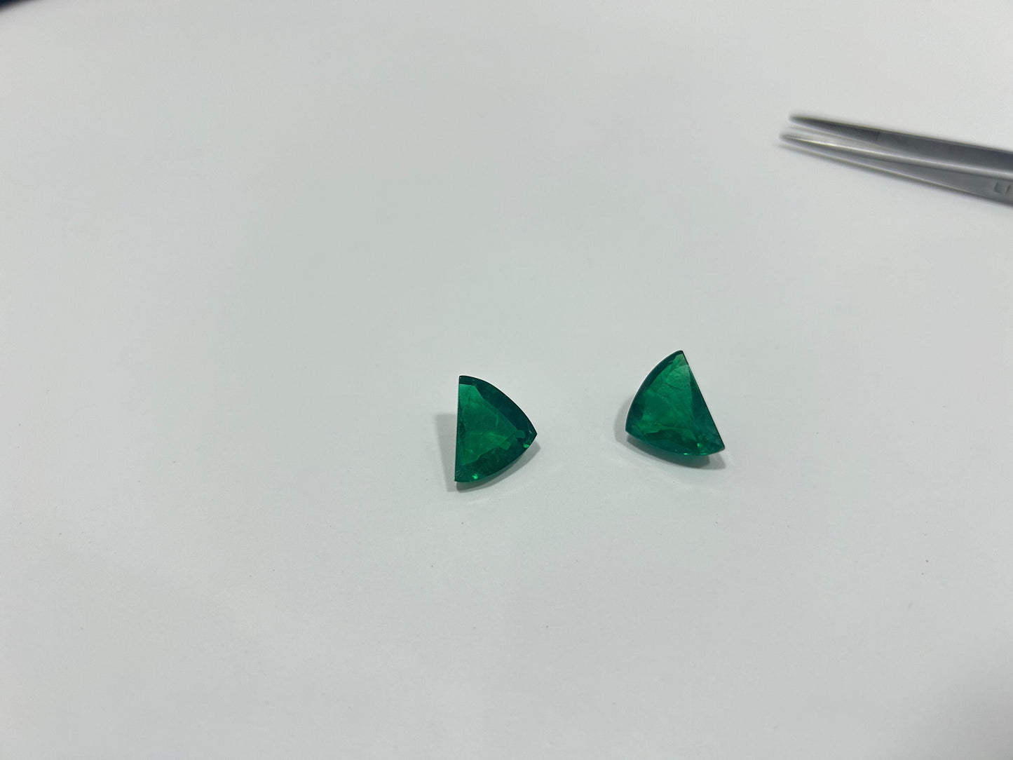 Zambian Green Emerald, Earring Pair, Emerald Cut, Loose Gemstone, Valentine Day Gift- ARIENE